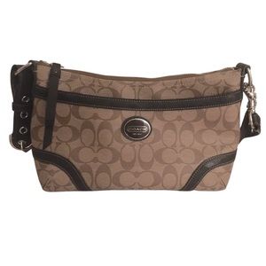 NWOT Coach Shoulder Purse Signature Canvas, brown